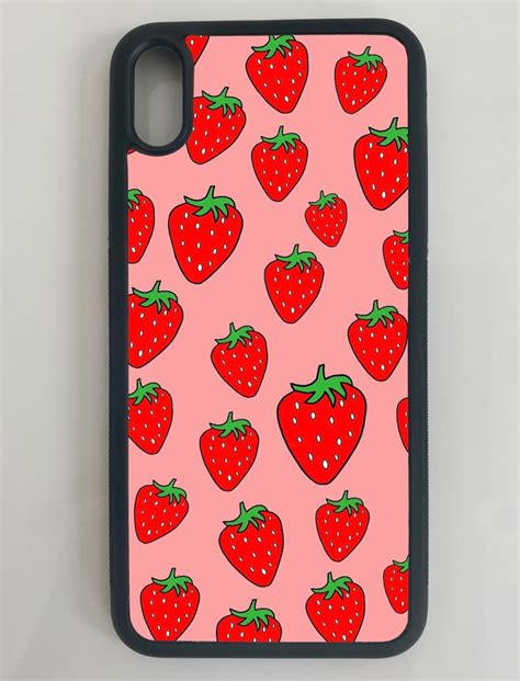 Sweet Strawberry Phone Case Etsy