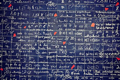 The Love Wall In Paris I Love You Is Written In Every Single