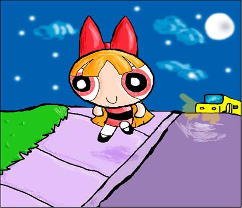 Blossom Is Just Strolling Along Powerpuff Girls Fan Art 9697882