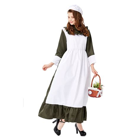 Traditional Housemaid Long Dress Adult Cosplay Party