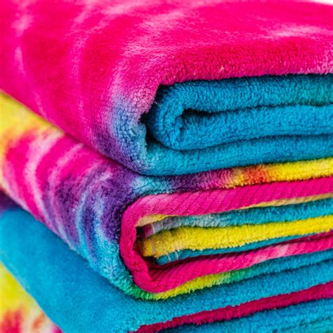 TowelsOutlet Com 30x60 Terry Beach Towels Cotton Velour Tie Dye 11 5