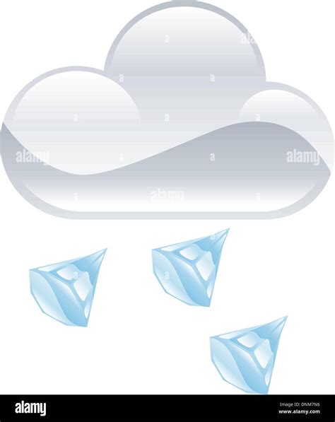 Illustration Of Cloud And Hail Stock Vector Image And Art Alamy