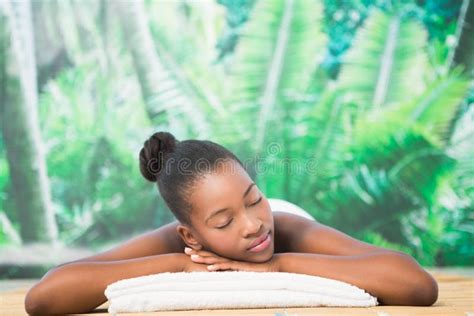 Pretty Woman Lying On Massage Table Stock Image Image Of Pretty Fresh 54776927