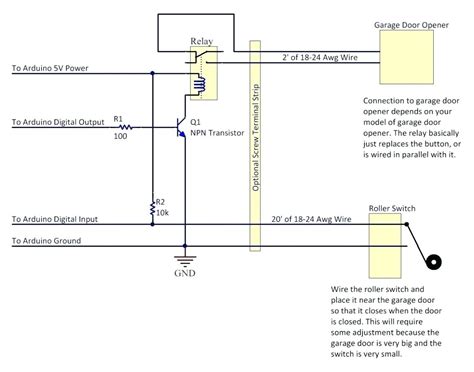 Genie Garage Door Sensor Wiring Diagram