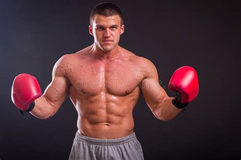 The Man In Boxing Gloves Stock Photo Image Of Person 51270276