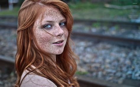 Freckled Redhead Wallpaper Beautiful Freckles Freckles Redheads