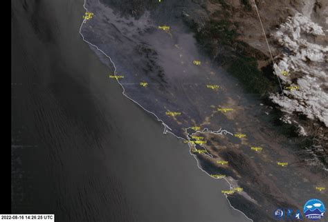 Nws Bay Area 🌉 On Twitter 🛰morning Satellite Shows Low Clouds And Fog