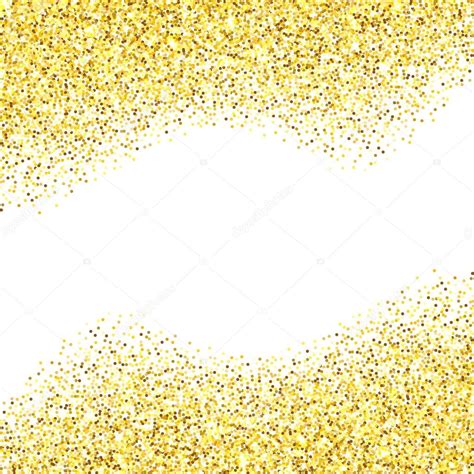 Craft tape border, solid gold glitter: Gold glitter textured border — Stock Vector © de-kay ...