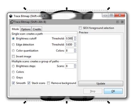 How To Vectorize In Inkscape Invert Image Bitmap Edge Detection