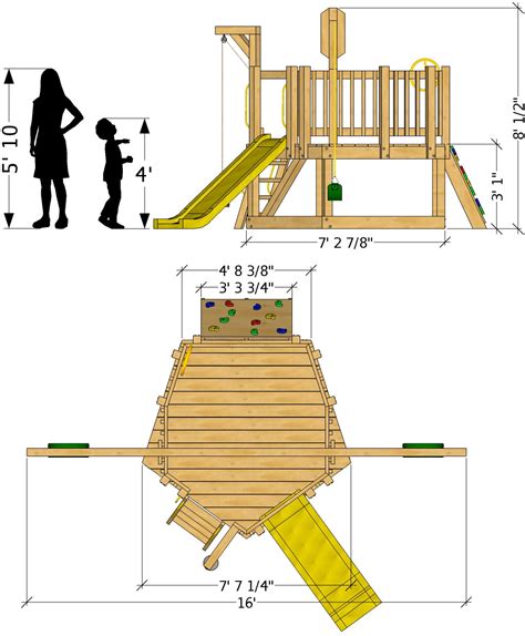 Toddler Playground Plan 2‑sizes Pauls Playhouses
