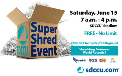 This card is designed to be easy to use, free of hidden fees and low in cost. Help Set a New Guinness World Record at the SDCCU Super Shred Event on June 15 | Markets Insider