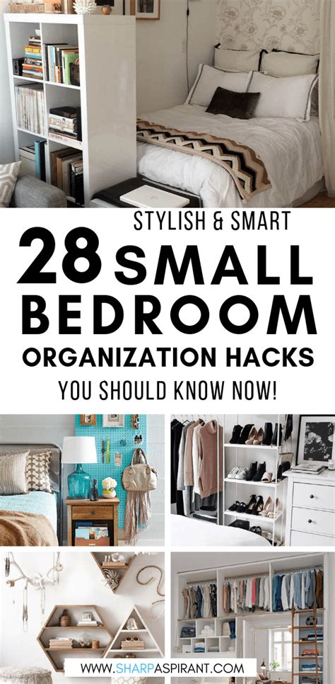 28 Small Bedroom Organization Ideas That Are Smart And Stylish Sharp Aspirant