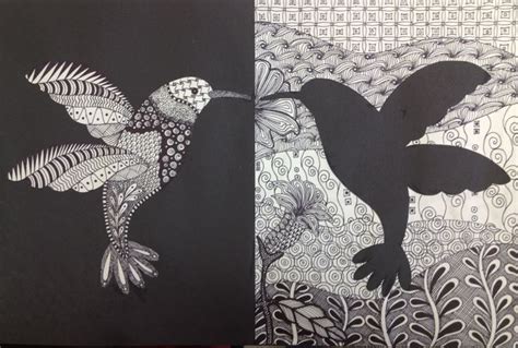 Zentangle Positive And Negative Art Space Art Projects Negative Space
