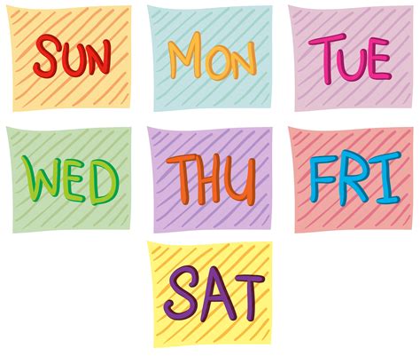 Days Of Week Clip Art Images And Photos Finder