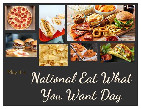 It S National Eat What You Want Day TheCatSite