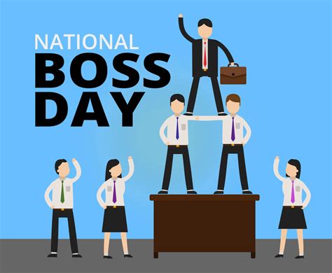 National Boss Day Illustration Vector Vector Art And Graphics