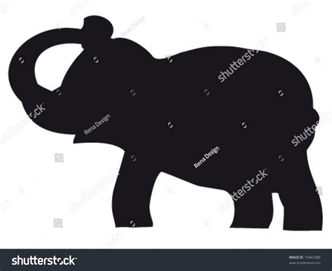 Elephant Silhouette Stock Vector 19463386 Shutterstock