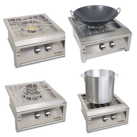 alfresco axevp sscounter versapower cooker on all stainless counter with storage