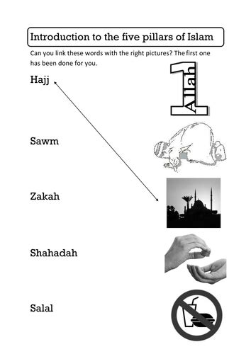 5 Pillars Of Islam Worksheet ~ Malayyuk