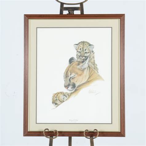guy coheleach cougars and cubs lithograph print ebth