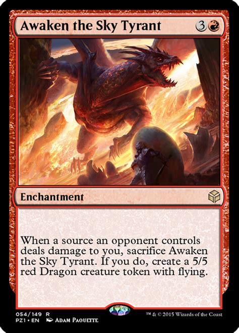 Awaken The Sky Tyrant Magic The Gathering Mtg Cards