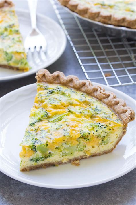 Easy Broccoli Cheese Quiche 5 Ingredients Kristines Kitchen