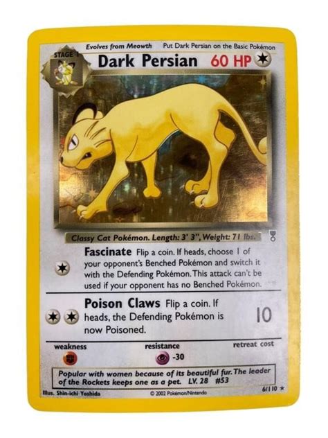 Pokémon Legendary Collection Dark Persian Holo Live And Online