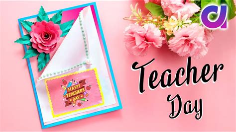 This teachers day cards designs homemade gift will be the best teachers' day gift. DIY Teacher's Day card | Handmade Teachers day card making ...