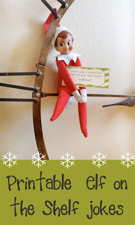Elf On The Shelf Joke Cards Elf Elf Magic Elves