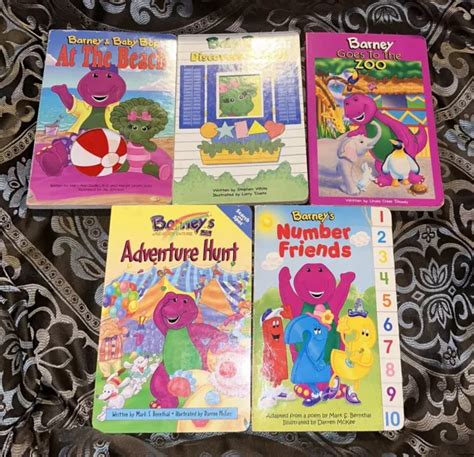 Barney And Baby Bop Book Lot Of 5 Vintage And In Good Condition 35