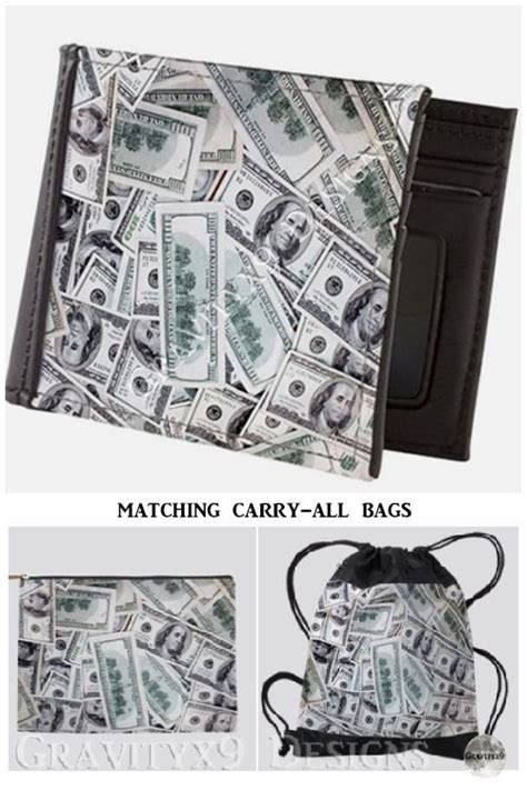 Money Hundred Dollar Bills Mens Wallet By Gravityx9 Cafepress