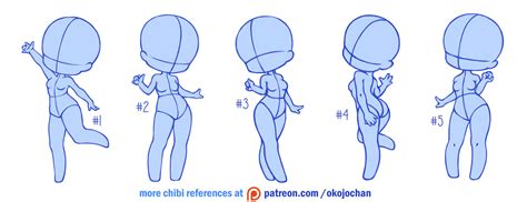 Chibi Poses Reference Chibi Base Set 1 By Nukababe On