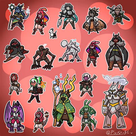 Oc Art A Bunch Of Sprites I Drew For My Dnd Campaign Rdnd