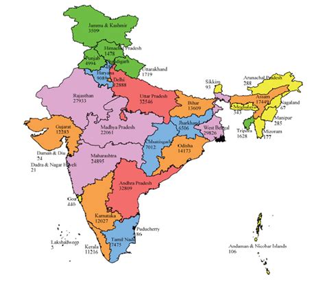Capital Of Indian States India Map Political Map States Of India