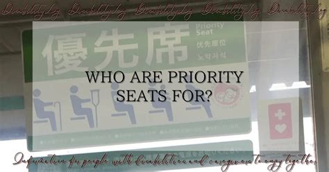 Who Are Priority Seats For DisabilityLog