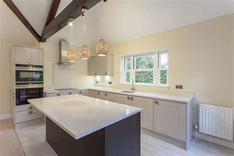 Beautiful Solent kitchen in Kashmir including Island in this lovely
