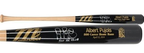 Albert Pujols Signed Marucci Limited Edition 500 Career Home Runs