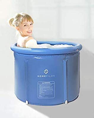 A portable bathtub is always a lovely addition to any home; Portable Bathtub (Small) by Homefilos, Japanese Soaking ...