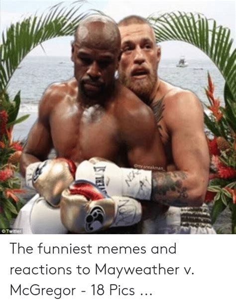 Ome Sneakman Twitter The Funniest Memes And Reactions To Mayweather V