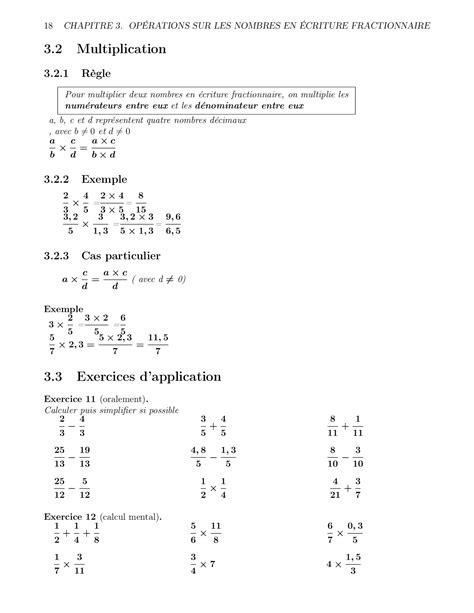 Opérations sur les fractions Cours et exercices MA Allobabe