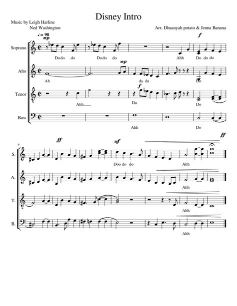 Disney Intro Sheet Music For Piano Download Free In Pdf Or Midi