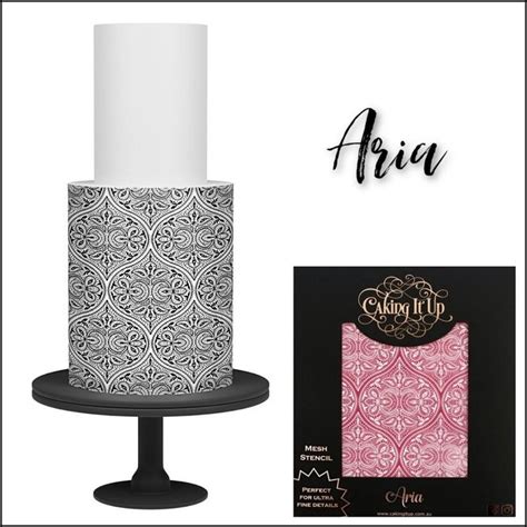 Caking It Up Aria Large Pro Mesh Cake Icing Stencil From Only £1646
