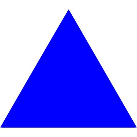 Blue Triangle Icon Free Blue Shape Icons