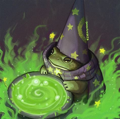 Oc Wizard Frog Characterdrawing Sapo Frog Wizard Drawings Frog