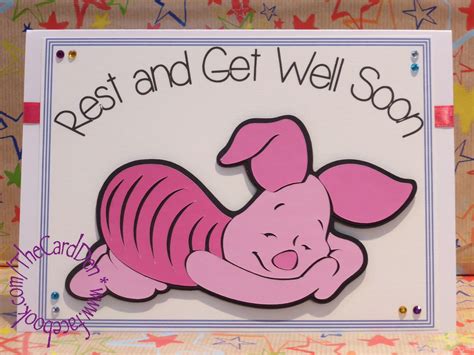 Get Well Soon Card Using The Cricut Pooh Friends Cartridge