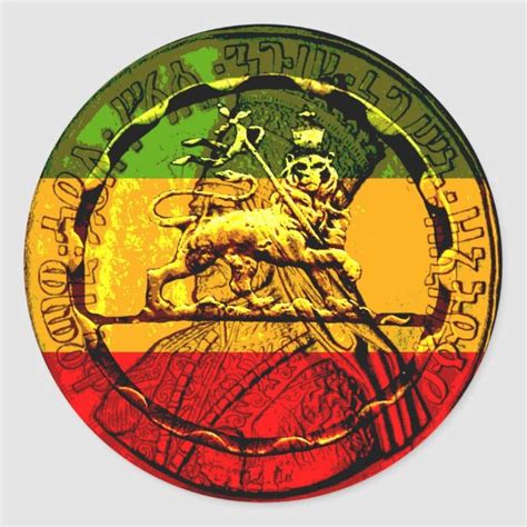 Rasta Sticker Lion King Of Judah Zazzle Lion Of Judah Rasta Colors