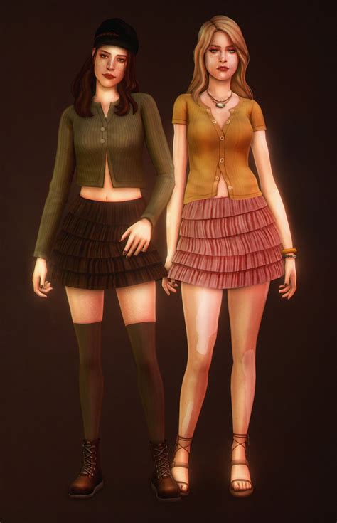 Adrienpastels Irma Skirt The Sims Sims Love Sims 4 Cas Sims Cc