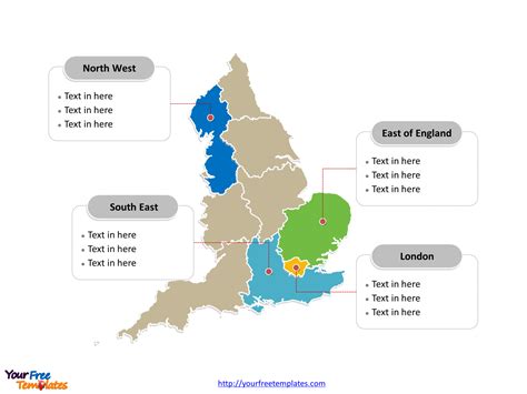 Free England Map Templates Free Powerpoint Template