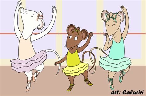 127936 Safe Artistcaluriri Angelina Mouseling Angelina Ballerina Mammal Mouse Rodent