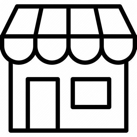 Ecommerce Front Online Retail Shop Store Storefront Icon